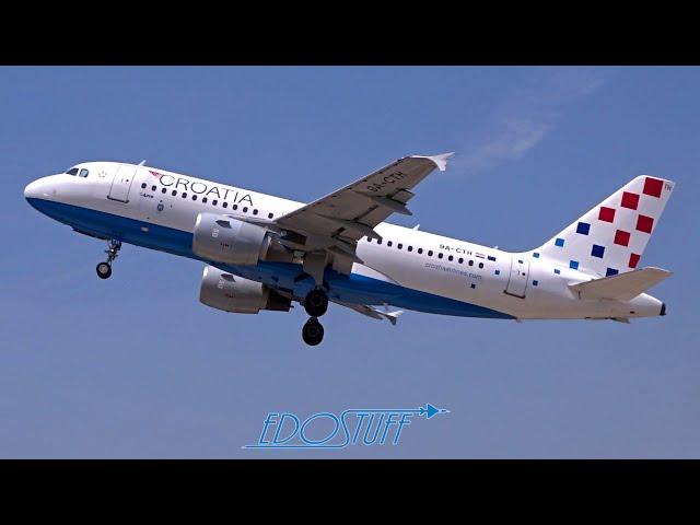 Croatia Airlines Airbus A319 9A-CTH - Beautiful Takeoff from Split Airport SPU/LDSP