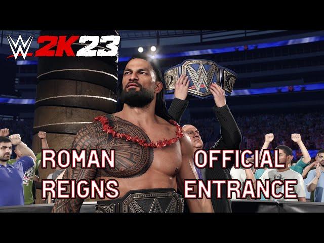 WWE 2K23 Roman Reigns Undisputed Title Entrance w/ Paul Heyman!