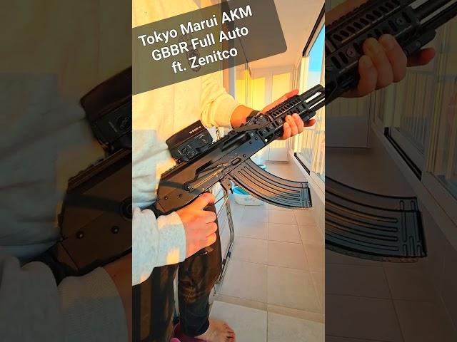 Tokyo Marui AKM GBBR Full Auto ft.zenitco #airsoft #gbbr #toygun #akm #kalashnikov