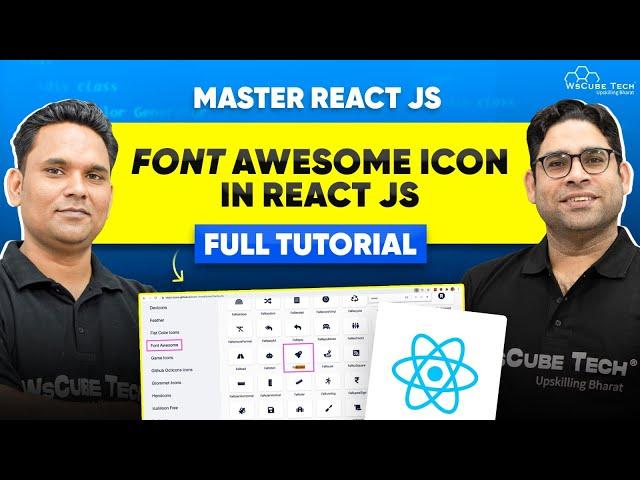 How to Add & Use Font Awesome Icon in React JS | Master React JS