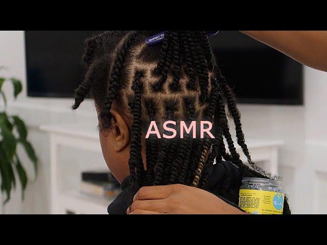 ASMR | Twisting my mom's type 4 hair till you fall asleep 