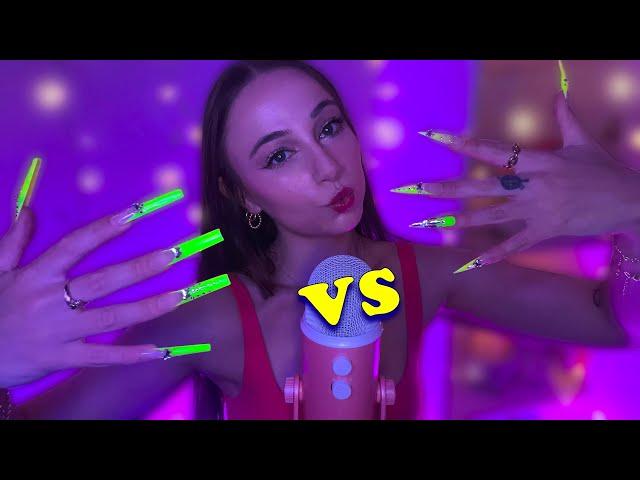 XXL SQUARE vs. STILETTO ASMR  Which Nails Sound Better?