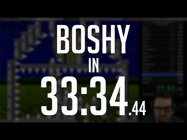 I Wanna Be The Boshy 2017 Any% Speedrun in 33:34.44