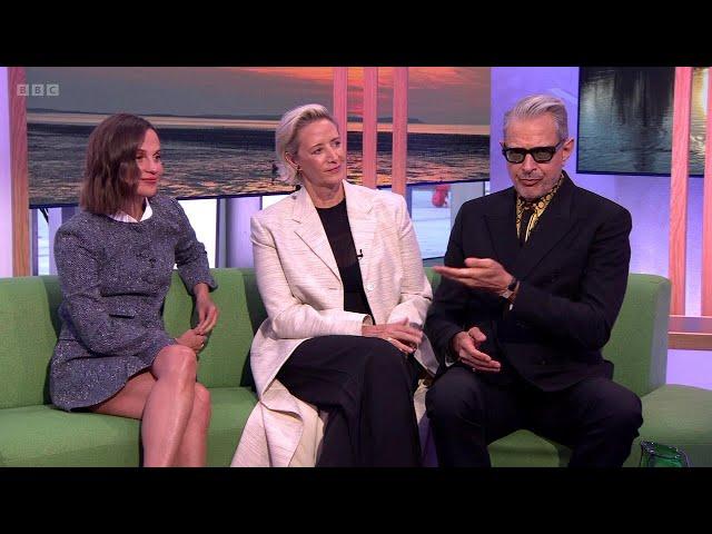 Alicia Vikander (Ex Machina, Tomb Raider), Jeff Goldblum, Janet McTeer On The One Show [27.08.2024]