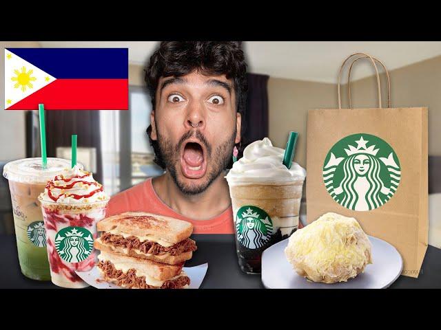 Ordering The ENTIRE Starbucks Philippines Menu!