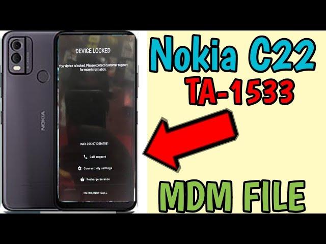 Nokia C22 TA 1533 MDM Remove Latest Security Patch!!