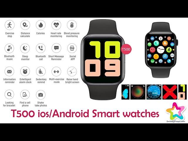 T500 Smart Watch for Andorid and IOS Unboxing and Review