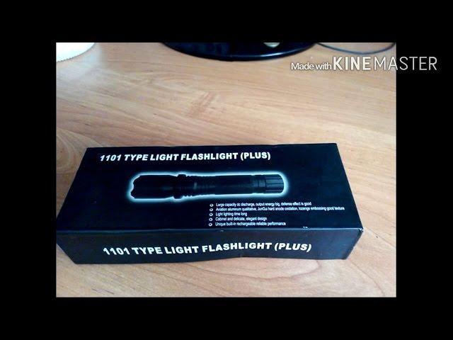 обзор фонаря-электрошокера(police 1101 type light flashlight plus)