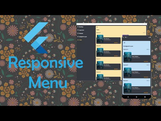 Responsive Menu - Test Flutter Multiple Platform