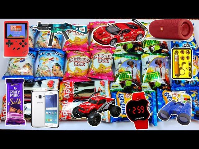 Latest Biggest collection of snacks with free gifts and toys inside unboxing in hindi  Moj kar di