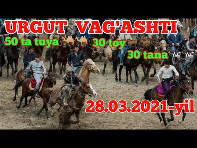 URGUT VAG'ASHTI ULOQ KUPKARISI 1 qism  28 03 2021 УРГУТ ВАГАШТИ УЛОК КУПКАРИСИ 1 кисм