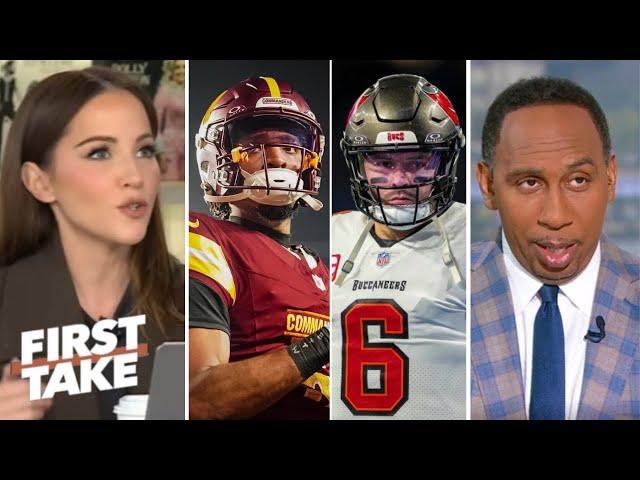 FIRST TAKE | "NFC should be terrified of Jayden Daniels!" - Kay Adams warns Commanders vs Buccaneers