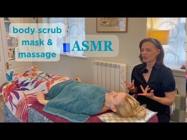 ASMR Body Brush, Scrub, Mask and Creme Massage @asmr_beauty with Stunning Sounds. Unintentional ASMR