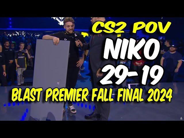 CS2 POV | G2 NiKo (29/19) vs Vitality (Mirage) @ BLAST Premier Fall Final 2024