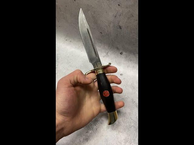 Нож "ФИНКА НКВД ДАМАСК" black