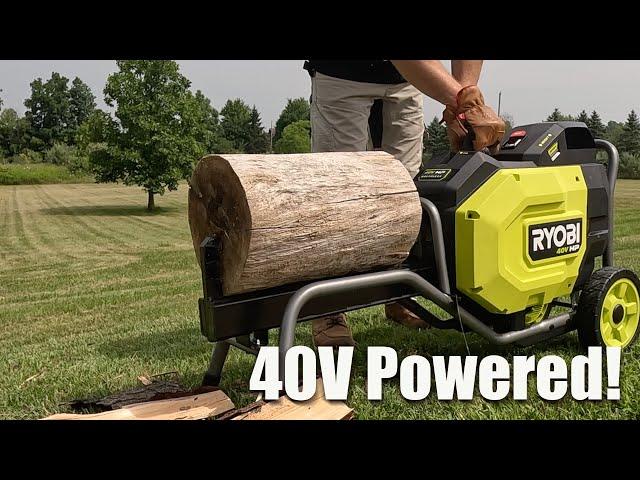 World's First Cordless Kinetic Log Splitter!  New Ryobi 40V HP Put To The Test!