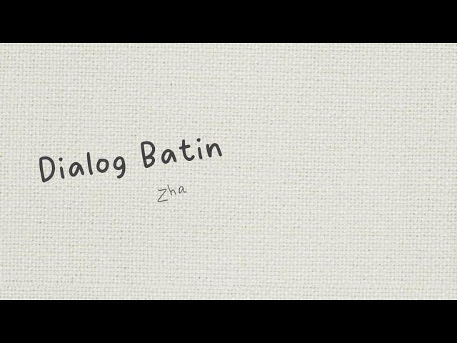 Dialog Batin (Syair) - Zhafir Akalanka