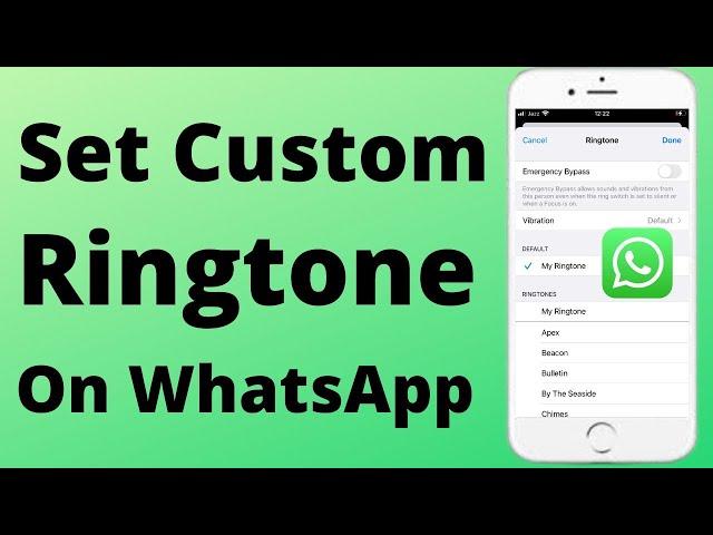 How to Set Custom Ringtone on WhatsApp iPhone | 2022