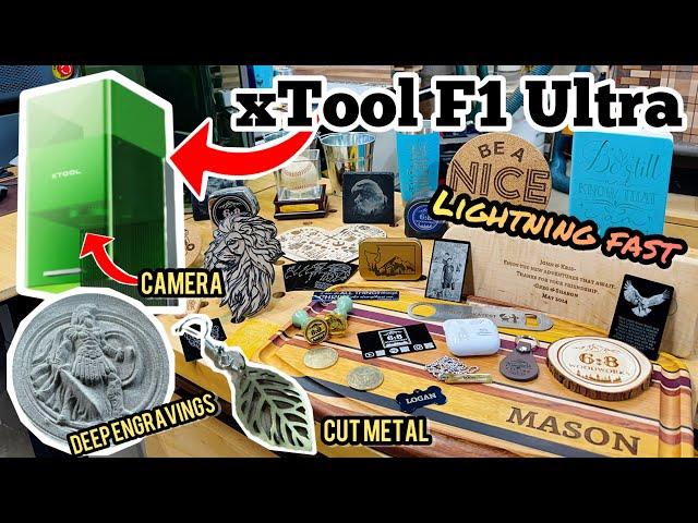 xTool F1 Ultra: Small Business & Hobbyist Game Changing 20W Fiber & 20W Diode Laser