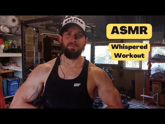 ASMR Gym Workout | Whispered | Back & Biceps