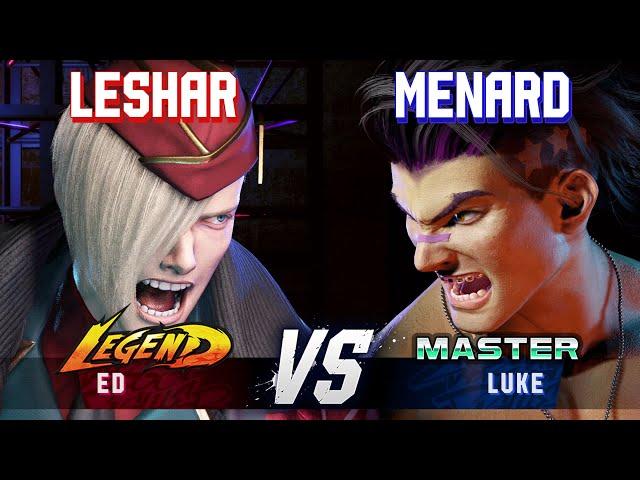 SF6 ▰ LESHAR (Ed) vs MENARD (Luke) ▰ High Level Gameplay