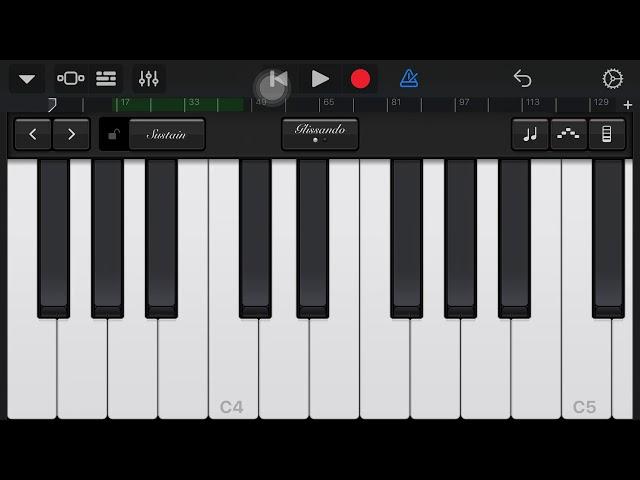 Happy birthday - piano tutorial garageband