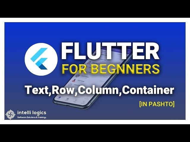 2. Basic Widgets in Flutter Text, Row, Column, Container - Pashto