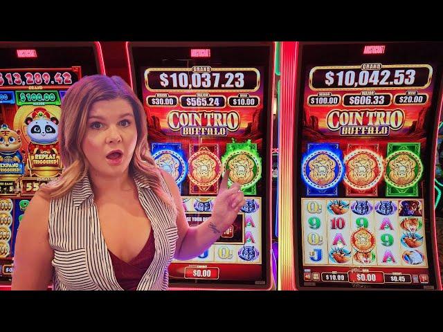 The NEW Buffalo Coin Trio Slot Machine Has Made it to Las Vegas!