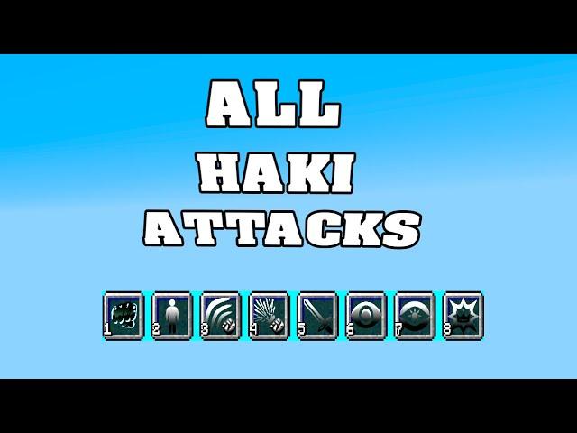 ALL HAKI ATTACKS in Mine Mine No Mi 