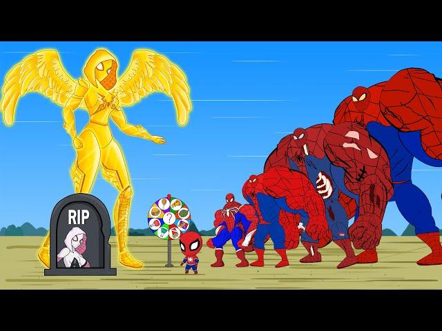 Evolution of Team SPIDERMAN ADVENTURE vs Angle Gwen Stacy: Rotation Luck |Secret return to the Dead