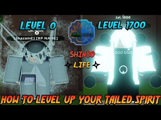 How to level up your tailed spirit by using this FAST METHOD! - Shindo Life (2022)