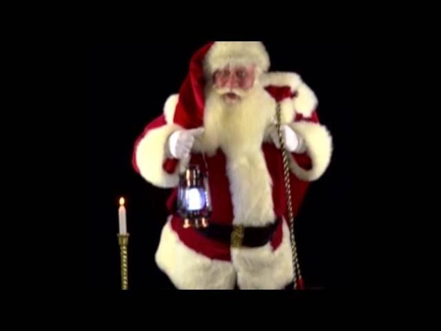 Santa in window projection loop