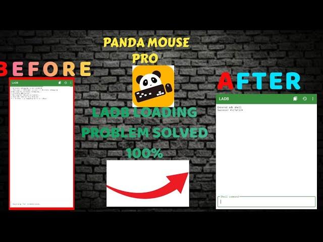 LADB loading screen problem/how to activate panda mouse pro with single mobile/panda mousepro #solve