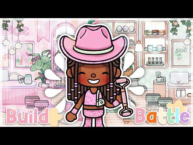 GLANCE STORE  VS SLOO STORE  BUILD BATTLE!  *NEW PACK* || WITH VOICE  || Toca Life World 