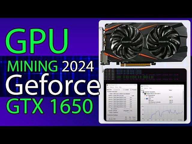 GPU Mining 2024 Geforce GTX 1650 Performance Review with Nicehash