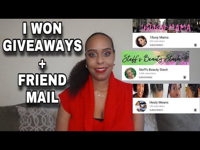 I WON 1BUSY MAMA & HEALY MEANS GIVEAWAYS & FRIEND MAIL FROM STEFF'S BEAUTY STASH  | JackieNaturals