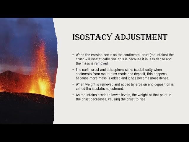 isostacy and isostacy adjustment