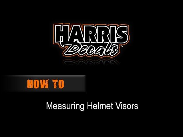 How To - Measuring Helmet Visor Decals