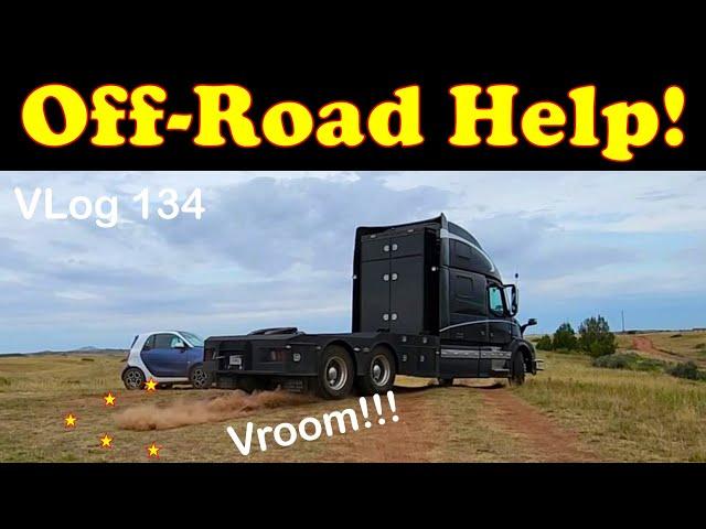 Off-Road Assistance! Ditches, Dirt Roads, Deep Ruts. HDT RV Life Fulltime Lifestyle. RV Couple