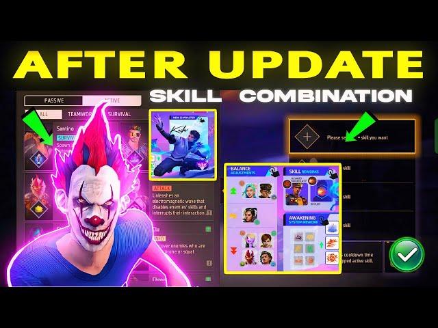 After Update Best combination 2024 | Best character combination in Free fire | After OB47 update