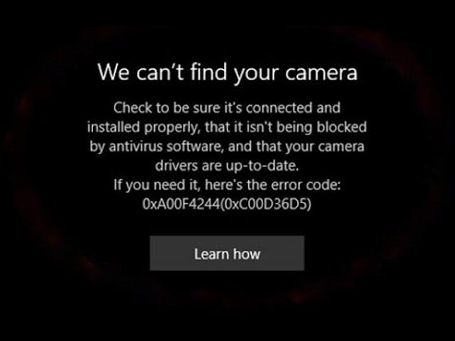 FIX : We Can’t Find Your Camera 0xA00F4244 Error On Windows 11