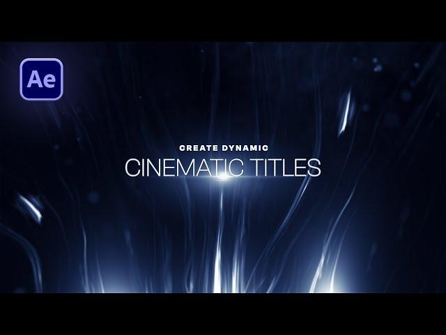 After Effects Tutorial: Cinematic TItle Intro Animation Tutorial | No Plugins