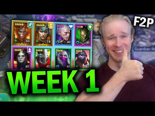 Free to Play WEEK 1 - TOP TIPS for the BEST START! - Raid Shadow Legends F2P Guide