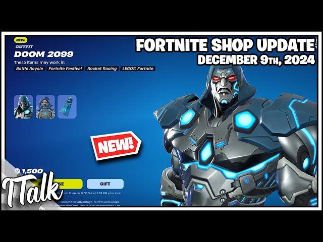 *NEW* DOOM 2099 & HUGE UPDATE TOMRROW! Fortnite Item Shop [December 9th, 2024] (Fortnite Chapter 6)