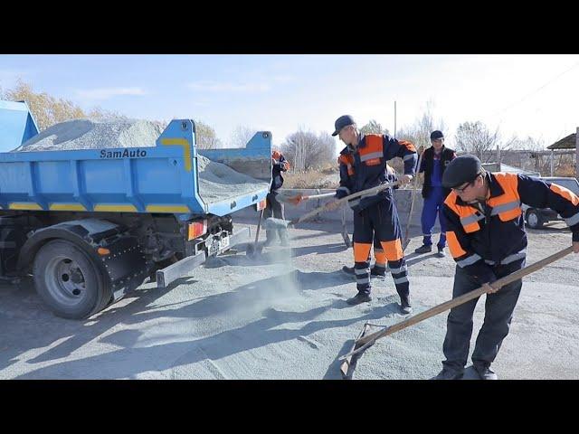 Янгибозор тумани Барҳаёт маҳалласида  амалга оширилаётган ишлар