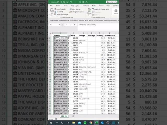 How to track your Stock Portfolio in Excel