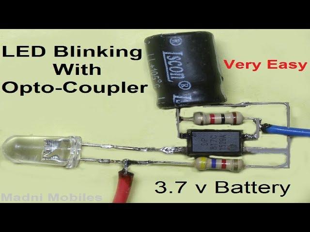Led Blinking With OptoCoupler / led flasher module