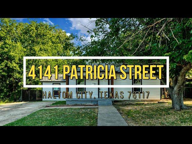 FOR SALE: 4141 Patricia Street, Haltom City, Texas 76117