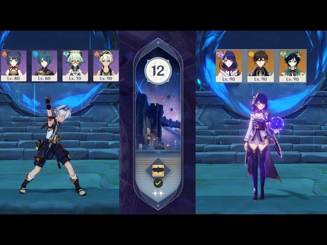 National Team And Trio Archon Full Star on Spiral Abyss Floor 12 2.7 - Genshin Impact Indonesia