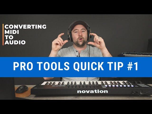 Pro Tools Quick Tip #1 - Convert MIDI to Audio track the EASY way!